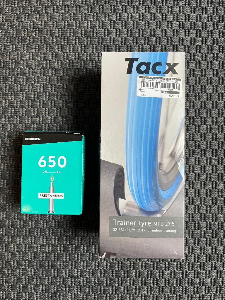 Tacx trainingsband voor MTB 27.5" + binnenband, Sport en Fitness, Wielrennen, Nieuw, Overige typen, Ophalen