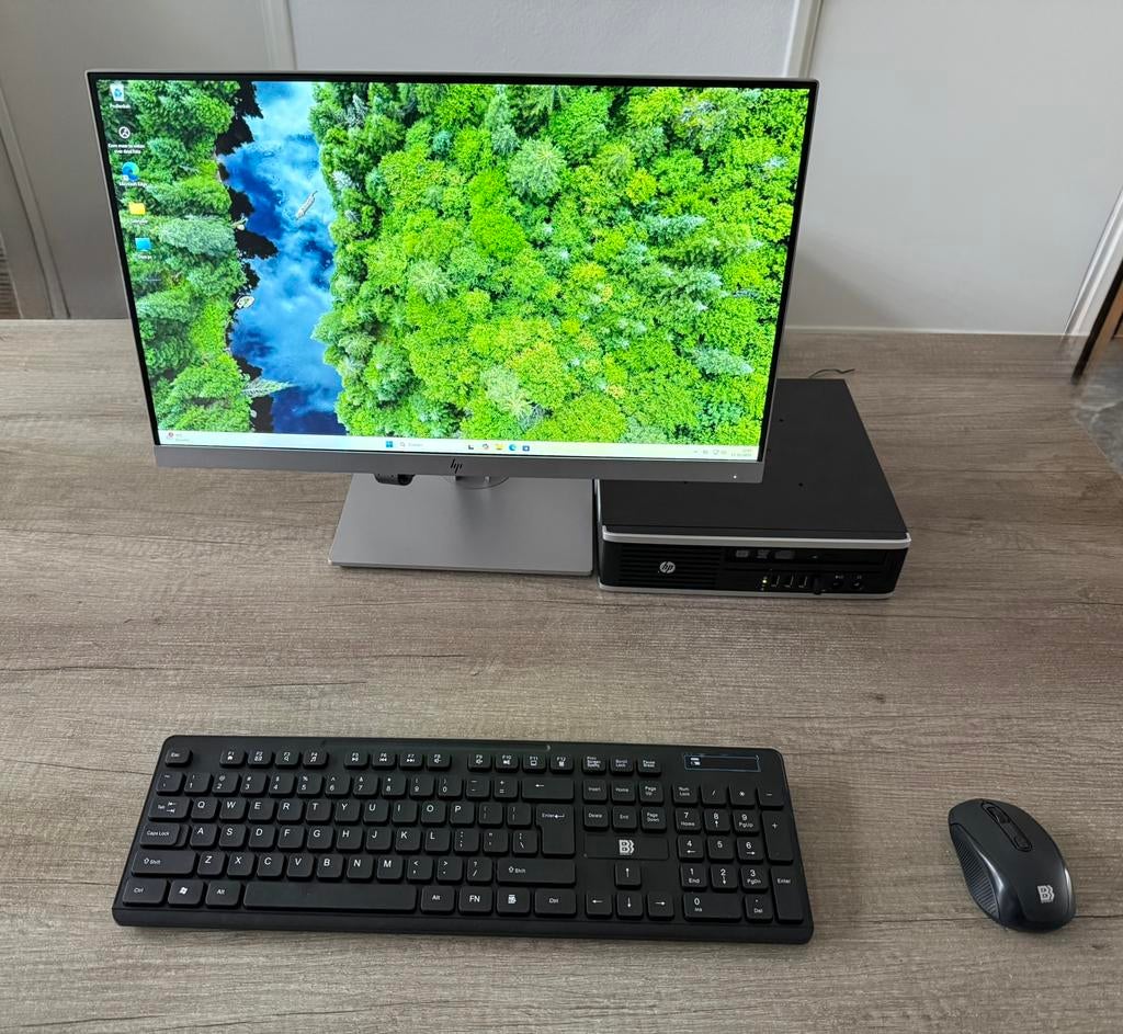 HP i5 - Complete Werkstation 8GB Ram en SSD met HP Scherm, Ophalen, 2 tot 3 Ghz, Met monitor, 8 GB