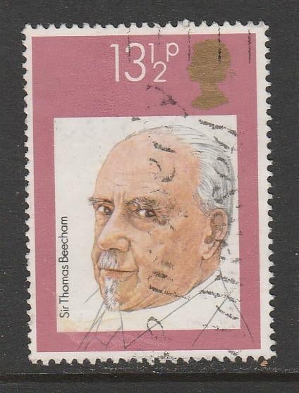 Engeland 1980 - Dirigent - Beecham, Ophalen of Verzenden, Gestempeld