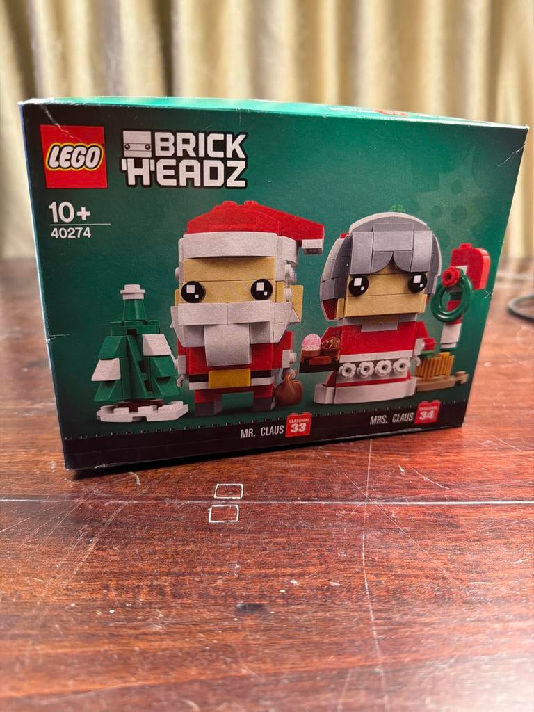 LEGO BrickHeadz Kerstman & Mevrouw Claus 40274, Ophalen of Verzenden, Nieuw, Complete set, Lego