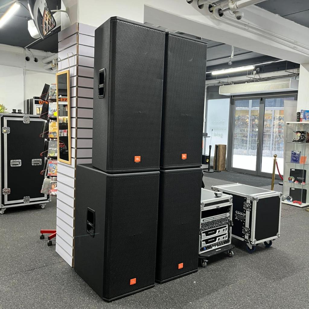 JBL MRX 525 & 528S Complete Geluidsset, Ophalen of Verzenden, Zo goed als nieuw