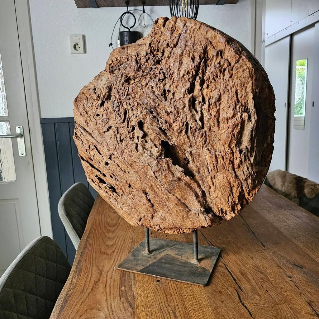 Oud houten wiel., Huis en Inrichting, Ophalen