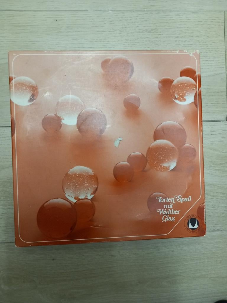 Unieke Walther glas gebak schaal, Ophalen of Verzenden, Nieuw