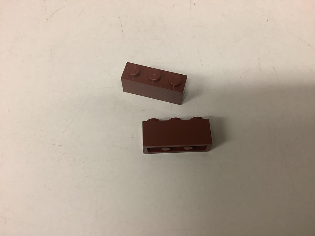 Lego steen 1x3 bruin, Ophalen of Verzenden, Gebruikt, Losse stenen, Lego