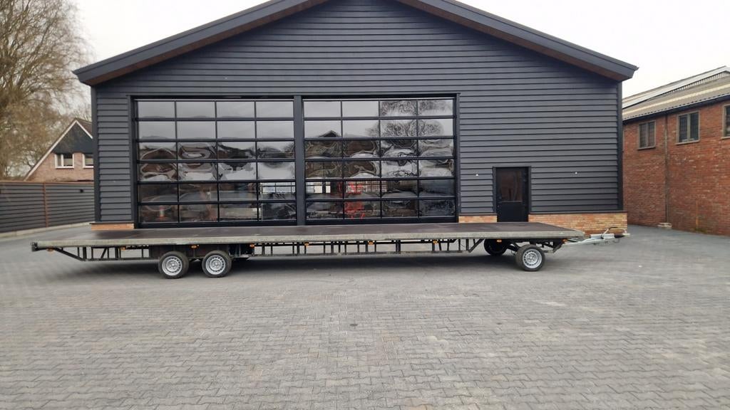 schamelwagen schamel aanhanger schamel 8 en 10 meter, Ophalen of Verzenden, Zo goed als nieuw