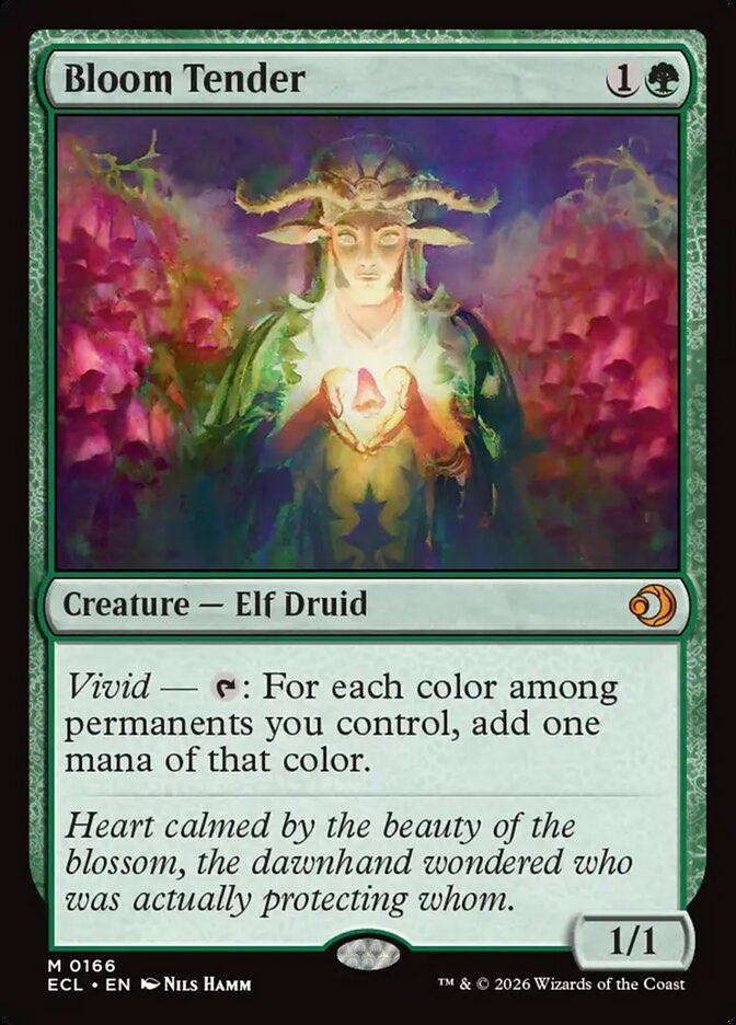 MTG - Lorwyn Eclipsed - 166 - Bloom Tender, Ophalen of Verzenden, Nieuw, Losse kaart