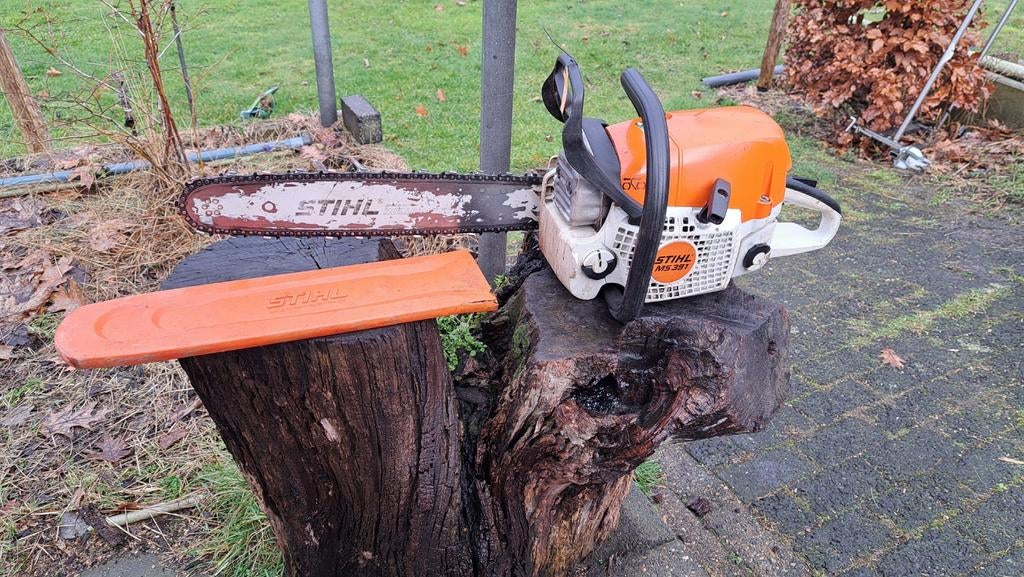 Stihl MS 391 kettingzaag 4,5 PK bwjr 2019 45 cm blad, Tuin en Terras, Hand-tuingereedschap, Gebruikt, Ophalen of Verzenden