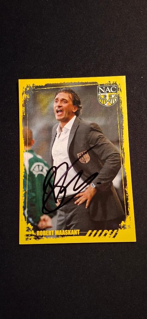 Spelerskaart met handtekening; Robert Maaskant # NAC Breda, Verzenden, Nieuw, NAC Breda, Spelerskaart