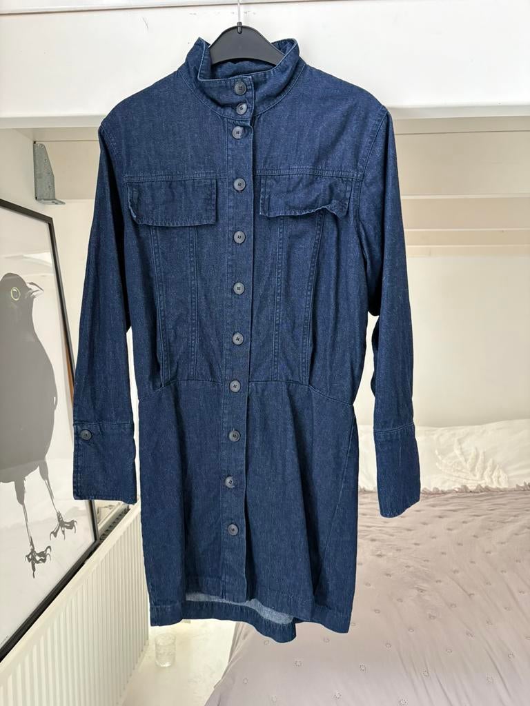 Zara denim jurk maat S, Kleding | Dames, Blauw, Ophalen of Verzenden, Zo goed als nieuw, Maat 36 (S)