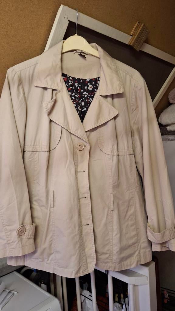 Beige jasje - maat 52, Kleding | Dames, Grote Maten, MS Mode, Ophalen of Verzenden, Gedragen, Beige