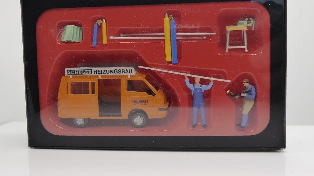 F97) Preiser set H0 Monteurs verwarmingsbouw ovp 03205, Hobby en Vrije tijd, Modeltreinen | H0, Nieuw, Overige typen, Gelijkstroom of Wisselstroom