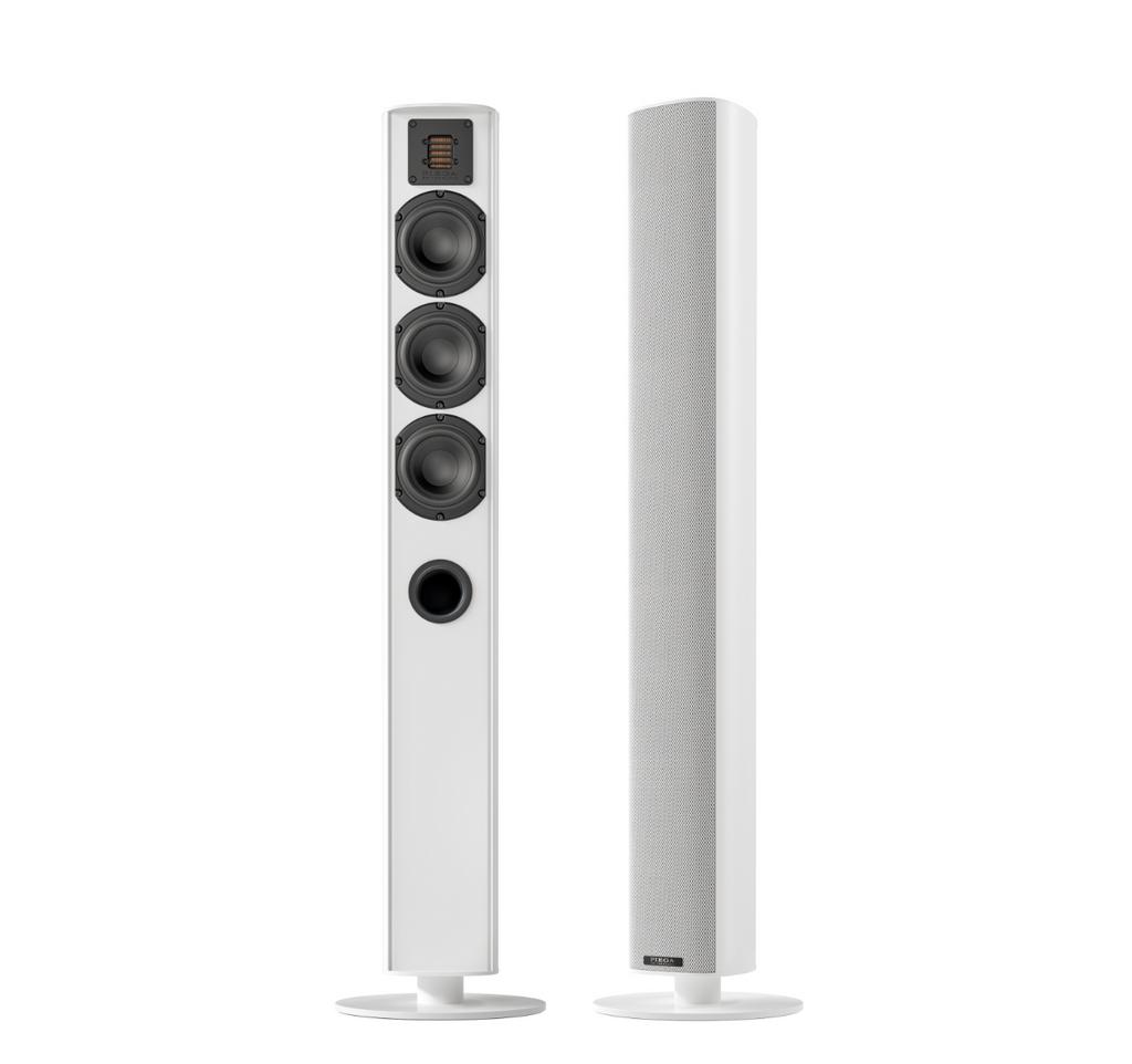 Piega Ace 50 Wireless luidsprekers - Aluminium - Buitenkans!, Audio, Tv en Foto, Zo goed als nieuw, 120 watt of meer, Front, Rear of Stereo speakers