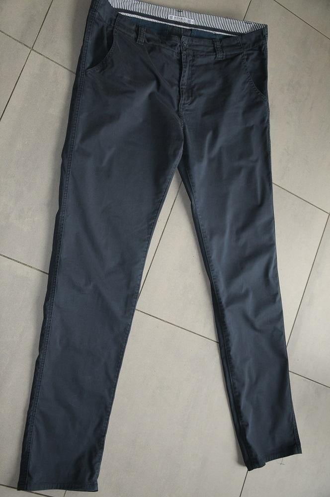 Bien Bleu donkerblauwe broek / pantalon, maat 42!, Blauw, Maat 42/44 (L), Ophalen of Verzenden, Lang