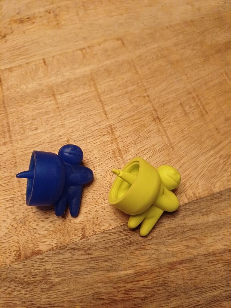 Alessi Flessendopjes - Set van 2, Huis en Inrichting, Keuken | Keukenbenodigdheden, Ophalen of Verzenden, Zo goed als nieuw