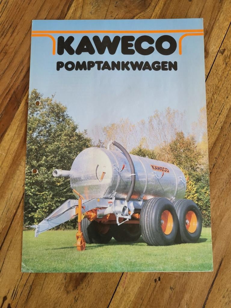 Tractor folder KaWECO pomptankwagen, Ophalen of Verzenden, Zo goed als nieuw, Folder