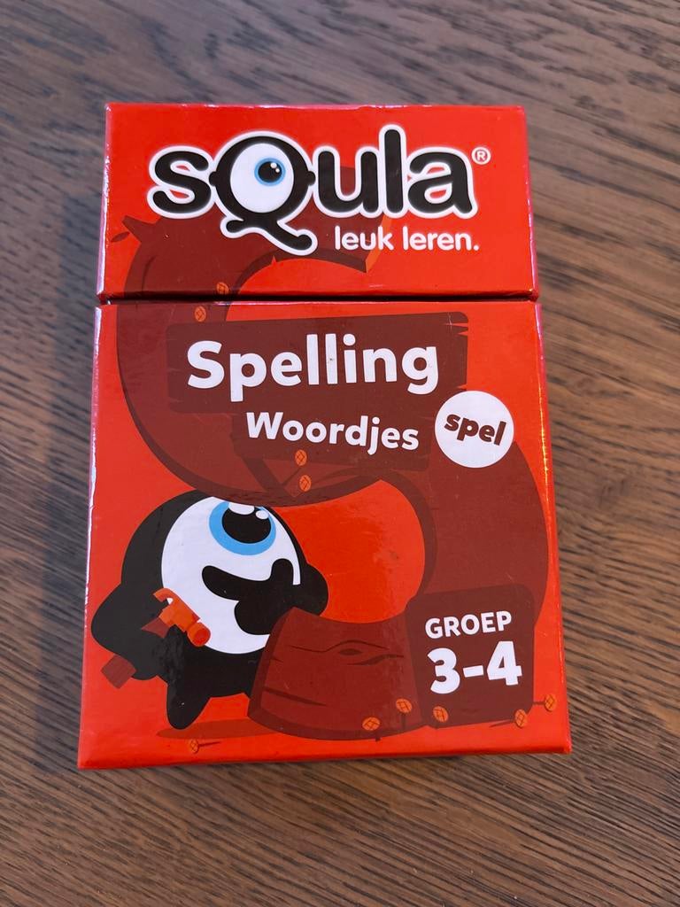 Squla Spelling Woordjes - Leuk Leer Spel!, Ophalen of Verzenden, Zo goed als nieuw, Taal en Lezen