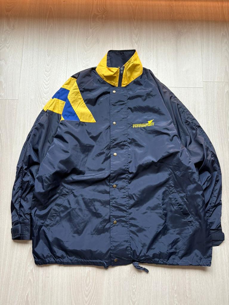 Vintage Flygplanet Zweden Regenjas - Maat L, Maat 52/54 (L), Blauw, ., Ophalen of Verzenden