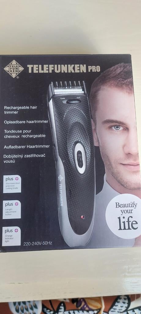 NIEUWE  oplaadbare haartrimmer Telefunken pro, Witgoed en Apparatuur, Ophalen of Verzenden, Nieuw, Scheren en Epileren