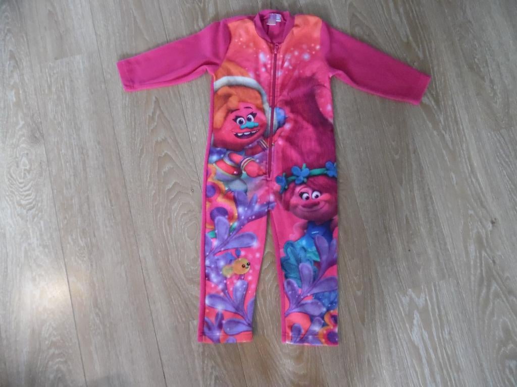 Pyjama aan 1 stuk maat 98/104  Trolls roze voor een meisje, Nacht- of Onderkleding, Meisje, Ophalen of Verzenden, Zo goed als nieuw