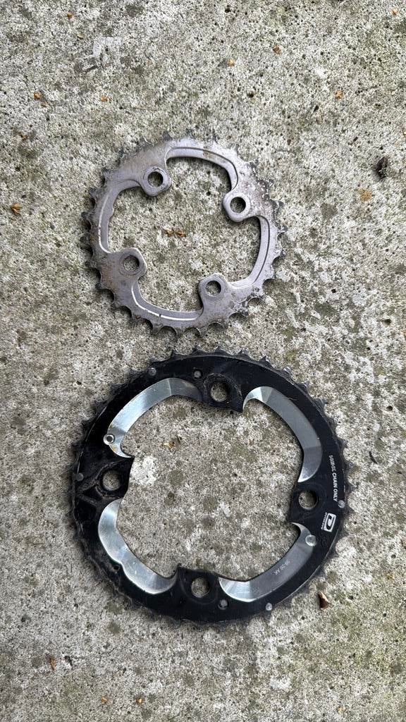 Shimano XT kettingbladen 10 speed, Ophalen of Verzenden