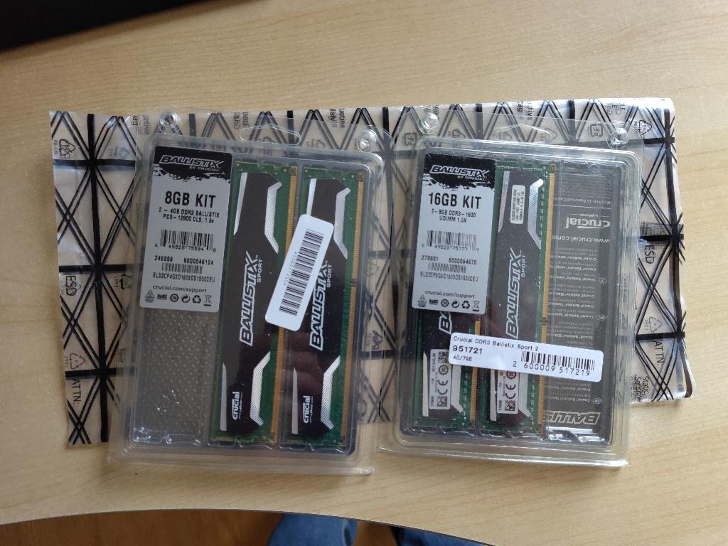 2setjes ddr3 ram, 24GiB (2*8GB en 2*4GB), Gebruikt, DDR3, Ophalen of Verzenden, Desktop