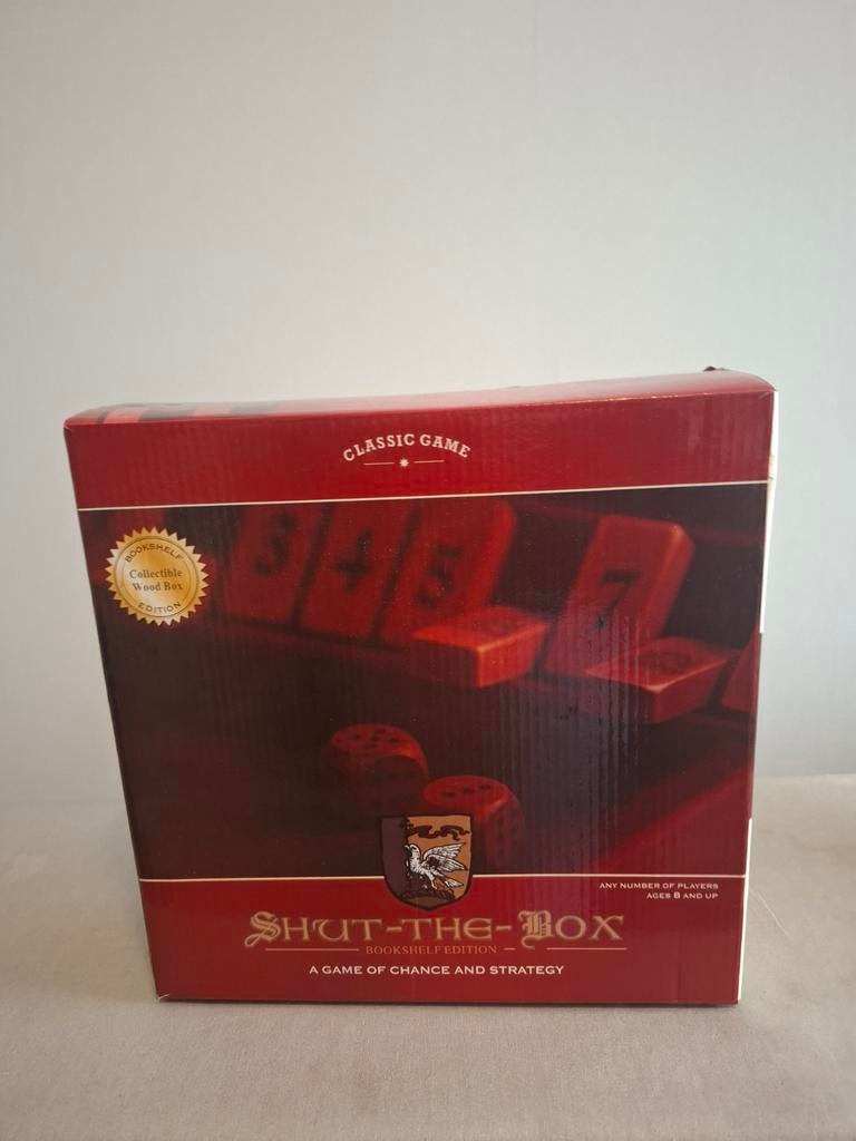 Shut the Box - Klassiek Kans- en Strategie Spel, Ophalen, Woodside Edition, Zo goed als nieuw, Vijf spelers of meer