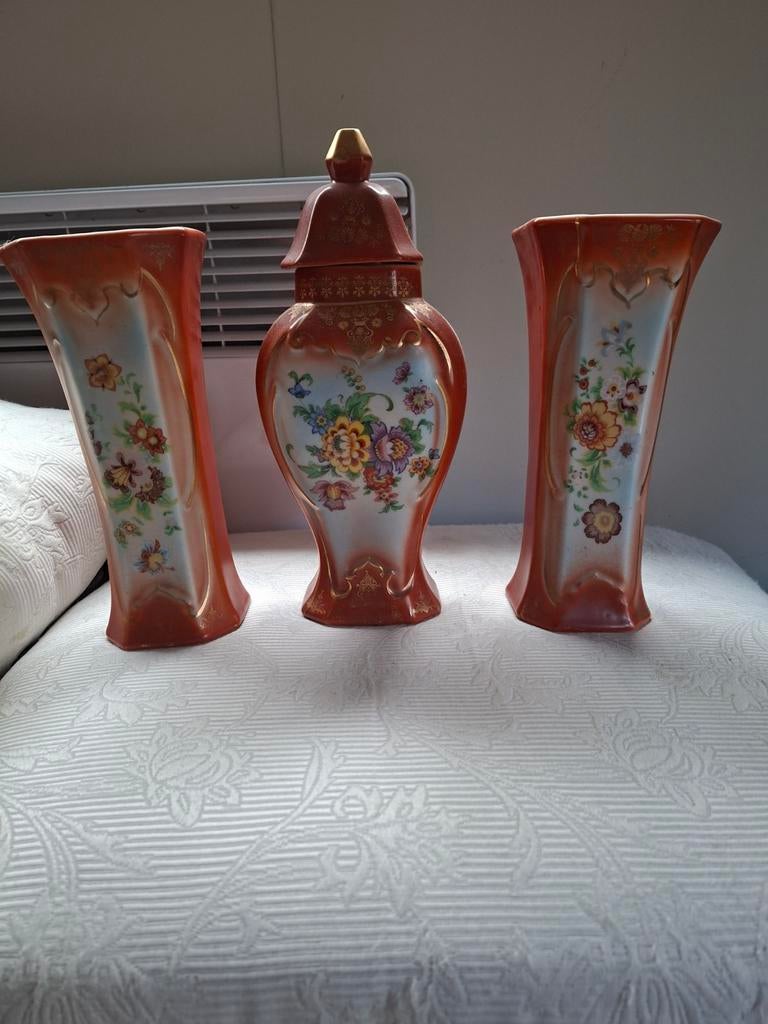 Oud kaststel kastvazen, Antiek en Kunst, Ophalen of Verzenden