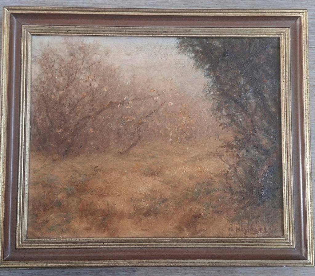 Hendrik Heijligers (1877–1967) - Zandpad, Antiek en Kunst, Ophalen of Verzenden