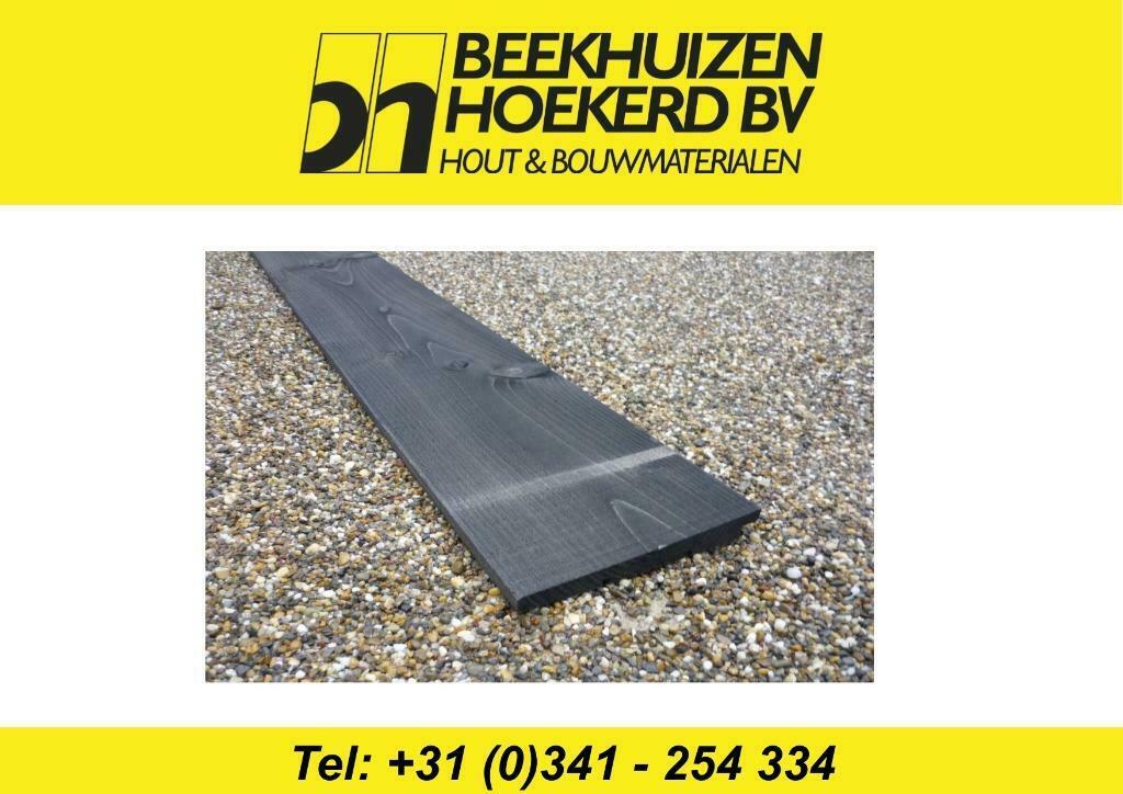 ZWEEDSRABAT PLANKEN VUREN ZWART GEDOMPELD, Ophalen, 25 tot 50 mm, Nieuw, Plank