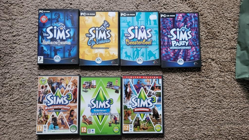 The Sims en The Sims 3 voor PC, 1 speler, Ophalen of Verzenden, Zo goed als nieuw, Vanaf 12 jaar