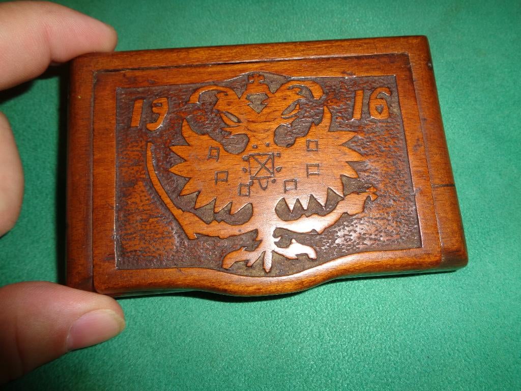 1916 tsaar Romanov embleem sigaretten doos wo1 zeldzaam, Verzenden