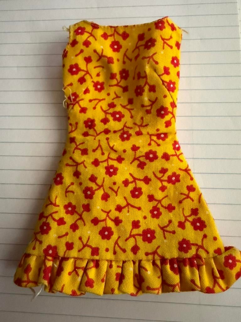 Barbie vintage Sun Shiner jurkje 1969, Ophalen of Verzenden, Zo goed als nieuw, Kleertjes