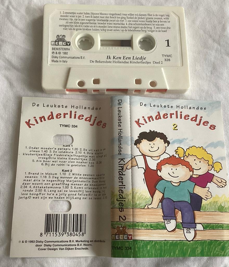 De Leukste Hollandse Kinderliedjes 2 MC, Cd's en Dvd's, Cassettebandjes, Gebruikt, 1 bandje, Ophalen of Verzenden, Origineel