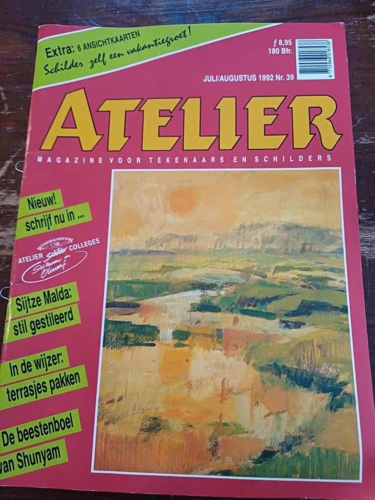 Atelier Magazine 1992 - Tekenen & Schilderen, Ophalen of Verzenden, Zo goed als nieuw, Muziek, Film of Tv