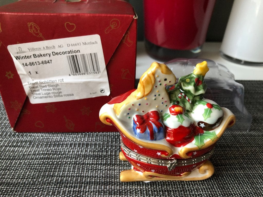 Villeroy & Boch Winter Bakery slee doos met paard, Diversen, Ophalen of Verzenden, Nieuw