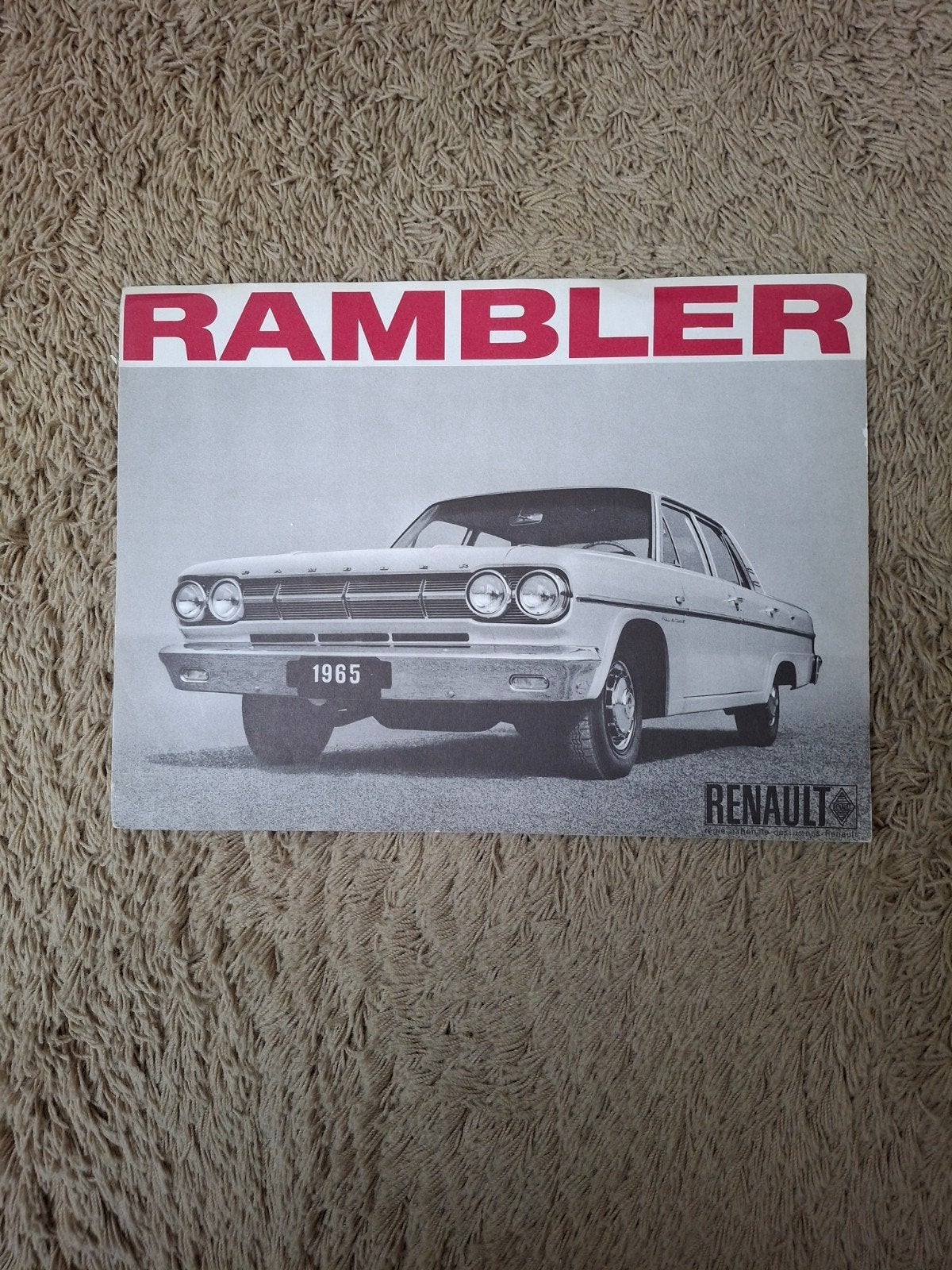 autofolder Rambler Renault, Verzenden, Renault