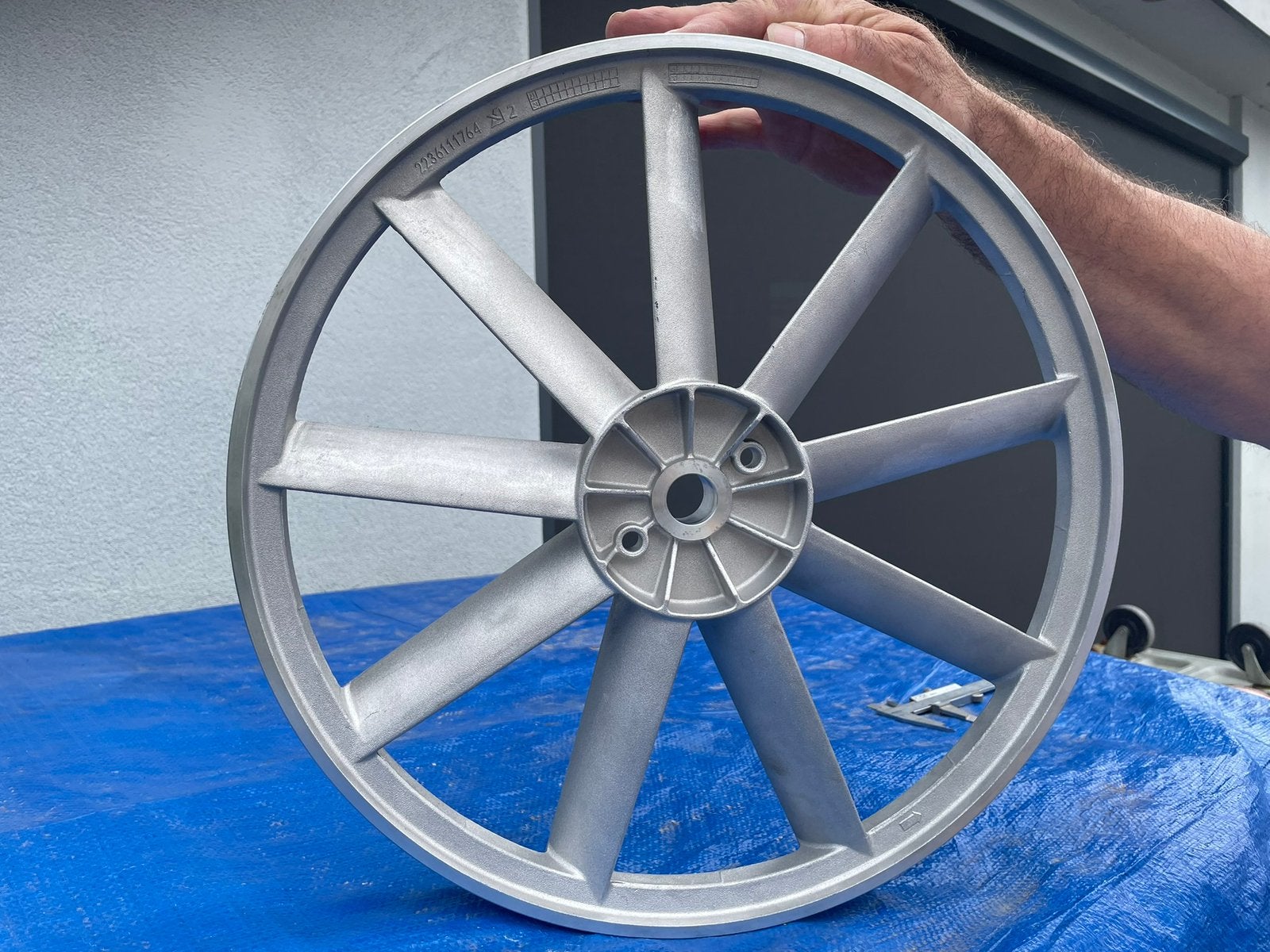 Nieuw Aluminium Vliegwiel voor Compressor, Doe-het-zelf en Verbouw, Minder dan 25 liter, Ophalen, Nieuw, Minder dan 200 liter/min