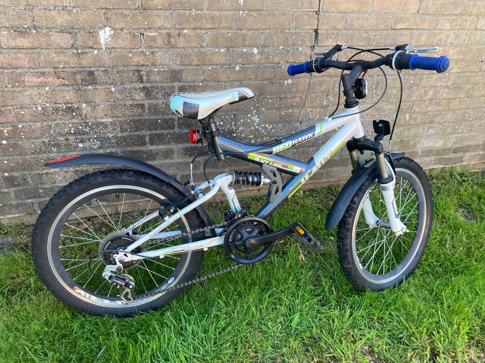 Kinderfiets mountain bike, 12 versnellingen met verlichting, Ophalen, Gebruikt, Staal, Velgrem