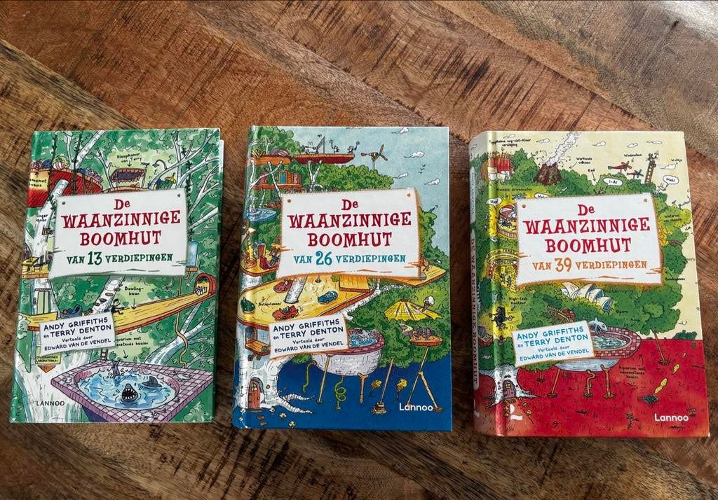 De Waanzinnige Boomhut serie - eerste 3 boeken, Ophalen of Verzenden, Zo goed als nieuw, Fictie algemeen