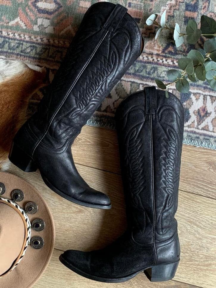 Sendra hoge cowboylaarzen 37 western boots bohemian laarzen, Kleding | Dames, Schoenen, Hoge laarzen, -, Zwart, -