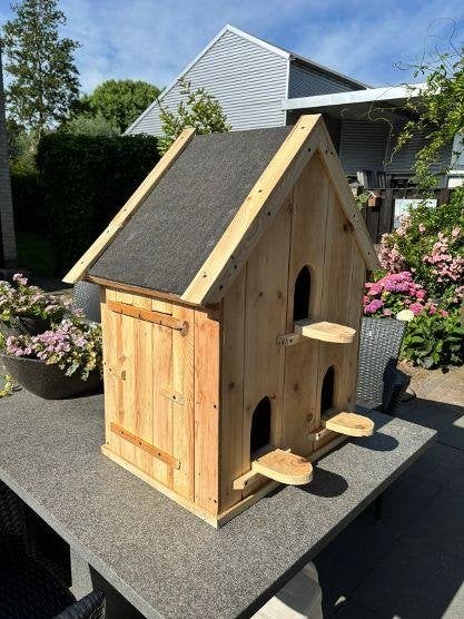 Te koop gevraagd voor deze Duiventil 2 spannetjes sierduiven, Dieren en Toebehoren, Meerdere dieren, Overige soorten