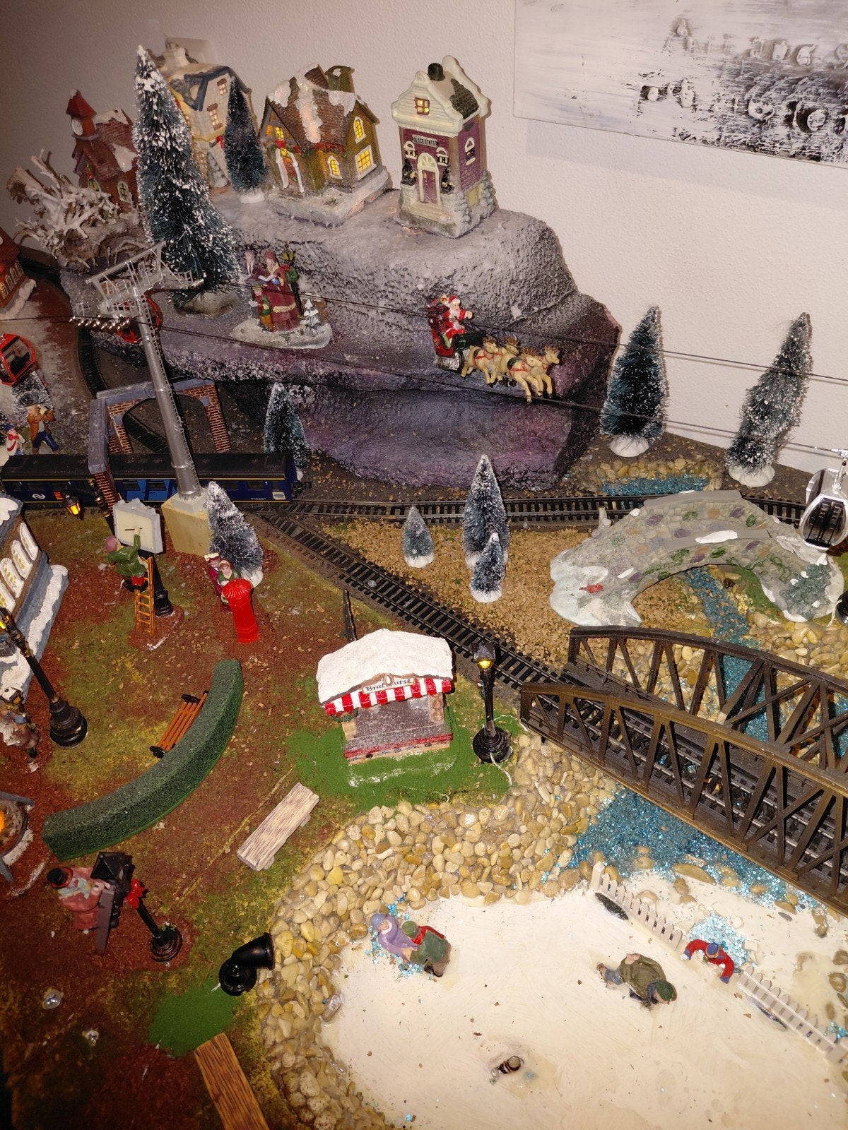 kerstdorp, Ophalen, Gebruikt