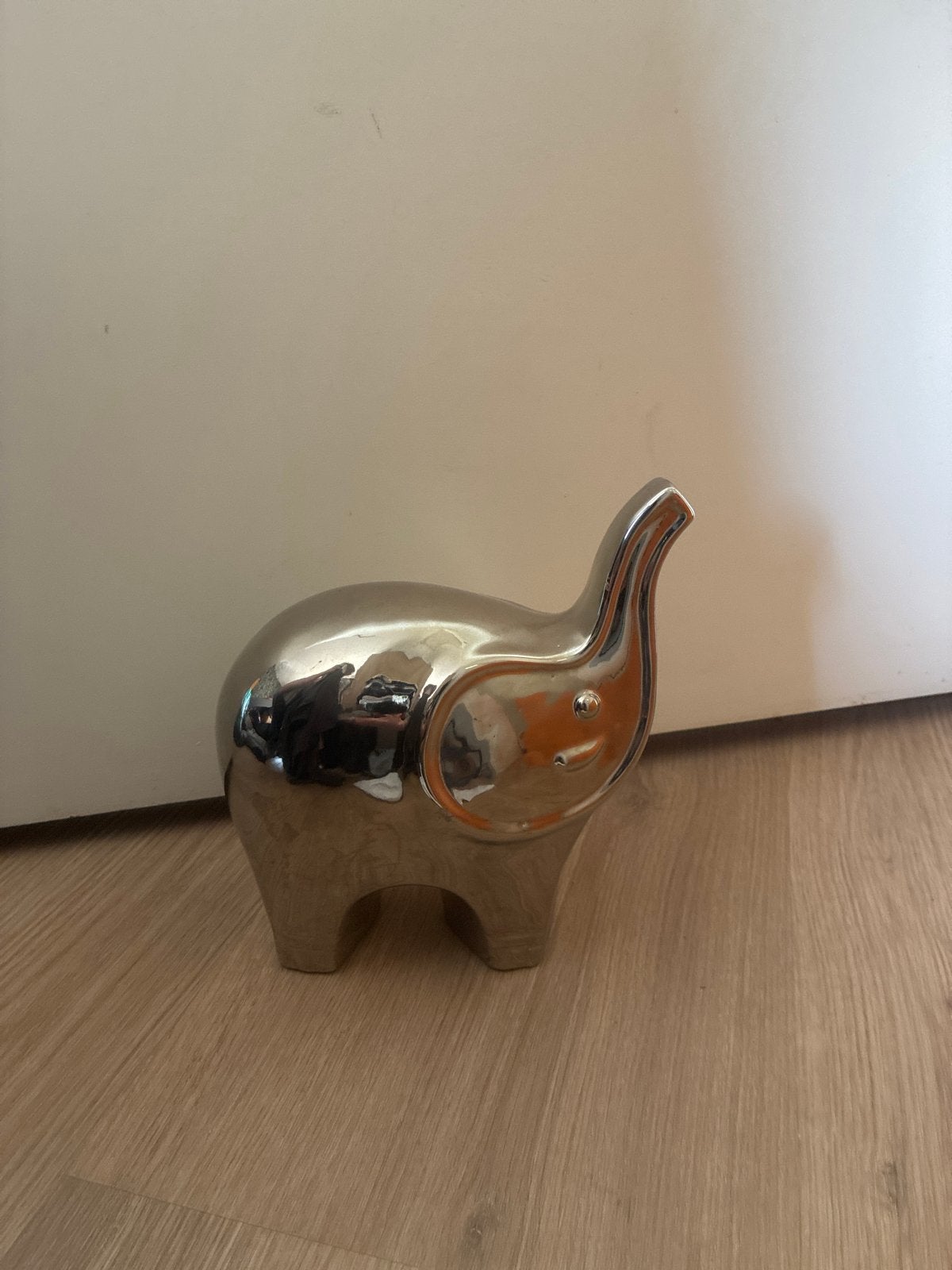 Zilverkleurige decoratieve olifant, Ophalen of Verzenden, Zo goed als nieuw, Zilver, Modern