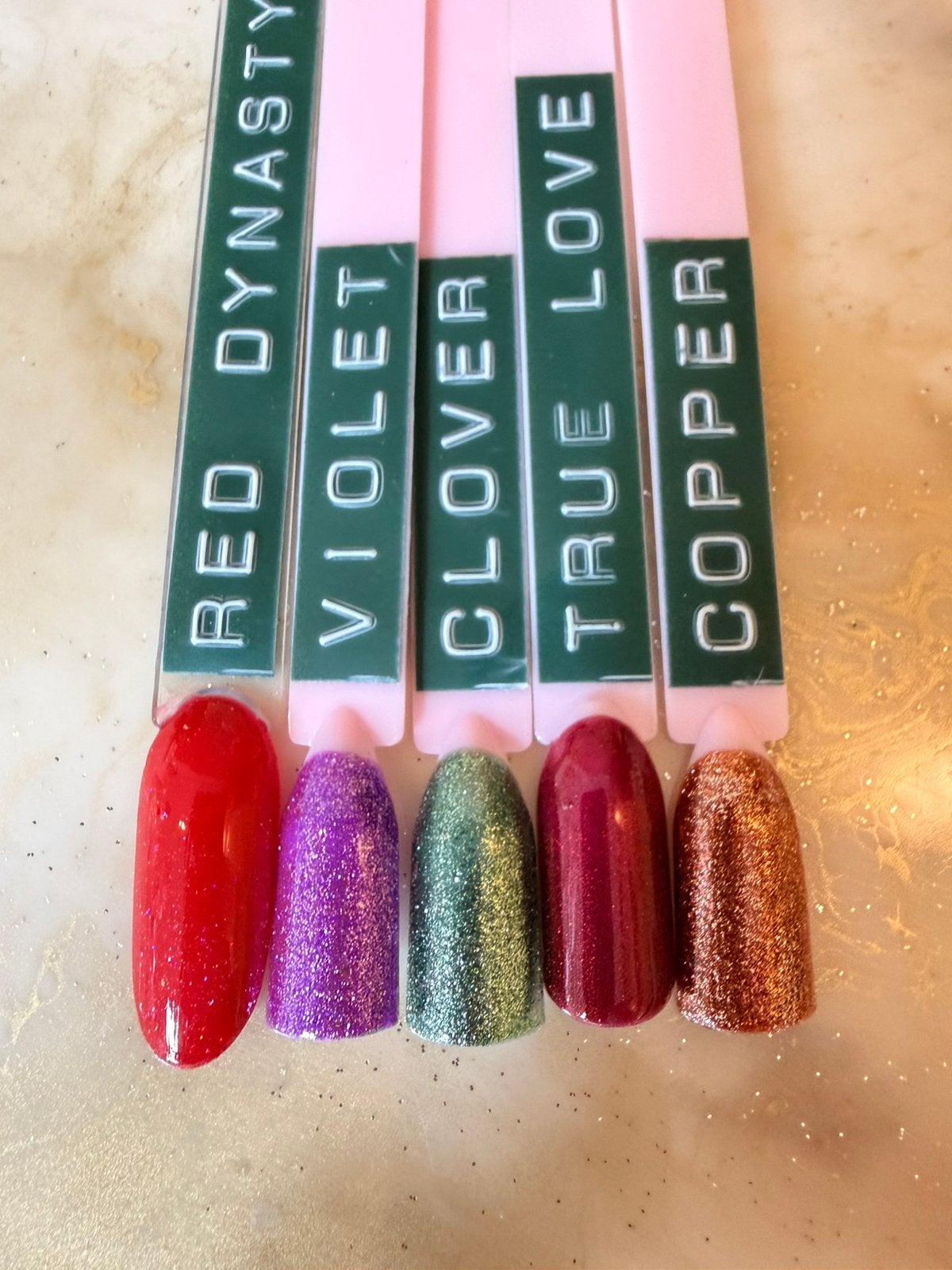 Gelpolish - Florence nails 5 stuks, Ophalen of Verzenden, Zo goed als nieuw, Handen en Nagels