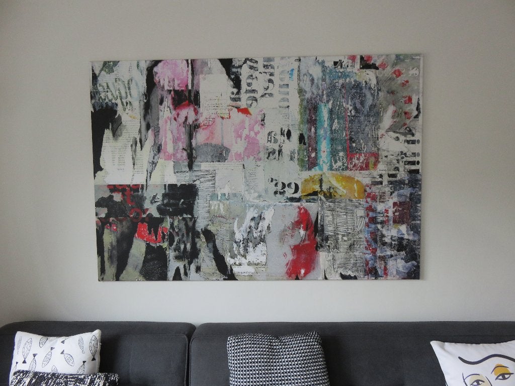 Schilderij uit canvas modern, Ophalen