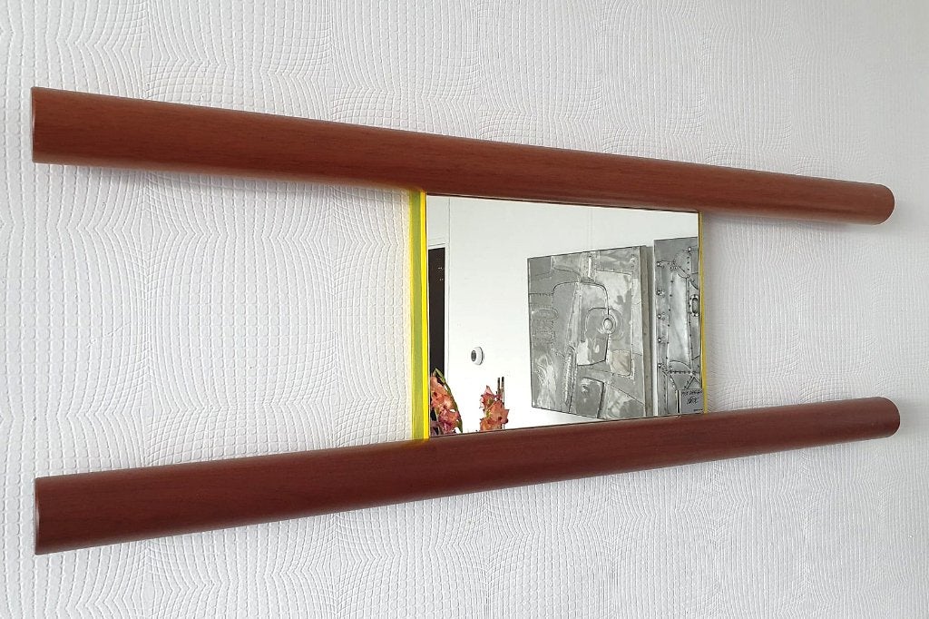Memphis Milano Ettore Sottsass Ambuja Spiegel, Gebruikt, Ophalen of Verzenden, 100 tot 125 cm, Minder dan 100 cm