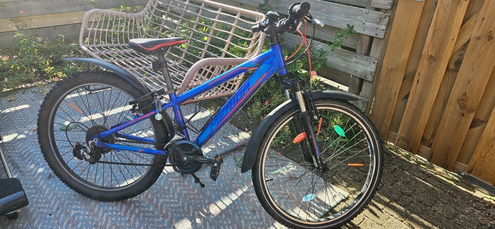 Merida Matts J24 kinderfiets - Blauw, Fietsen en Brommers, Fietsen | Heren | Herenfietsen, Gebruikt, Velgrem, Versnellingen, Ophalen