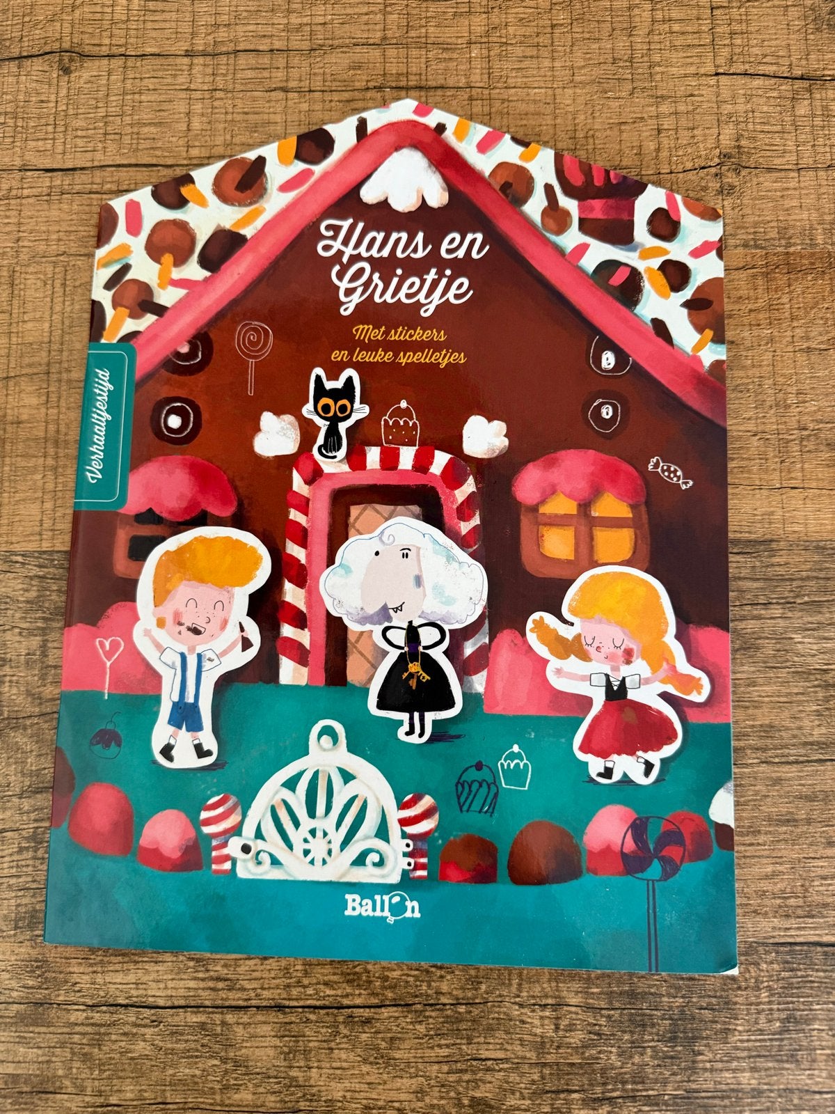 Hans en Grietje - Sprookjesboek met stickers, Jongen of Meisje, Ophalen of Verzenden, Zo goed als nieuw, Voorleesboek