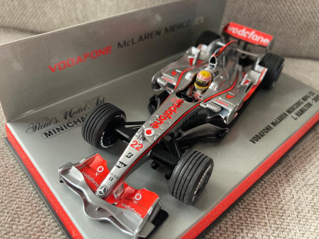 ✅ Lewis Hamilton 1:43 2008 Mclaren Mercedes MP4-23 F1, Ophalen of Verzenden, Nieuw, Formule 1