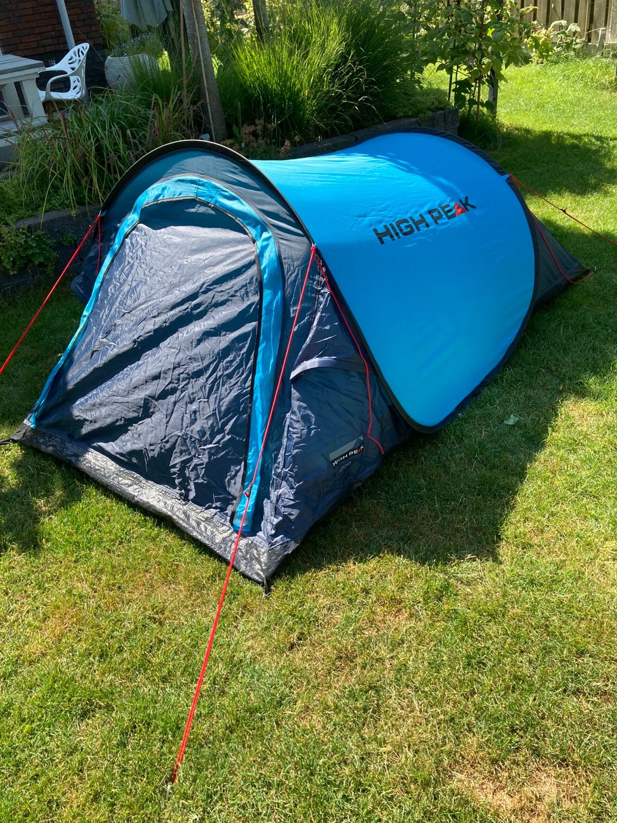Campo high peak pop-up tent 220x 120 zo goed als nieuw, Caravans en Kamperen, Tenten, Ophalen, Zo goed als nieuw, Tot en met 2